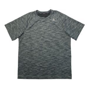 Reebok Crossfit T Shirt Mens L Large Gray Short Sleeve Stretch Performance Train